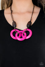 Load image into Gallery viewer, Bahama Drama - Green Wood Necklace
