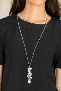 Ballroom Belle - White Pearls Necklace