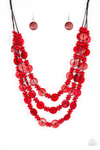 Load image into Gallery viewer, Barbados Bopper - Blue Wood Necklace
