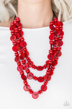 Load image into Gallery viewer, Barbados Bopper - Blue Wood Necklace
