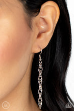 Load image into Gallery viewer, Silver links hanging from a silver fish hook earring.
