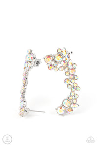 Astronomical Allure - Iridescent Ear Crawler Earrings