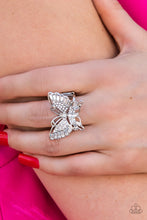 Load image into Gallery viewer, Fearless Flutter - White Butterfly Ring
