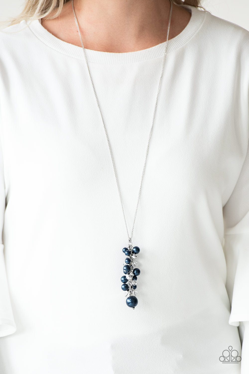 Ballroom Belle - Blue Pearls Necklace