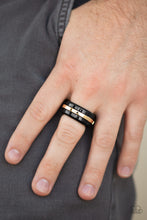 Load image into Gallery viewer, Battle Tank - Silver Gold Men Ring
