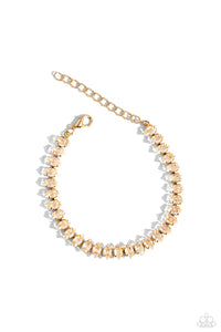 Featuring gold square fittings, crystal-like marquise-cut gems delicately link into a glamorous, refined centerpiece around the wrist. Features an adjustable clasp closure.  Sold as one individual bracelet