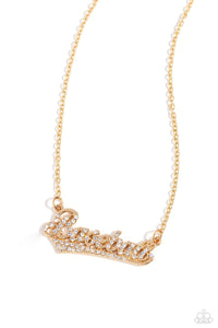 Encrusted in glassy white rhinestones, the word "Baseball" and a gold accent connects to a dainty gold chain, creating a sporty pendant below the collar. Features an adjustable clasp closure.  Sold as one individual necklace. Includes one pair of matching earrings.