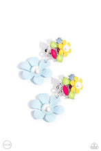 Load image into Gallery viewer, Festive Florals - Blue Clip On
