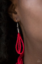 Load image into Gallery viewer, Brazilian Brilliance - Orange Braided Seed Bead Necklace
