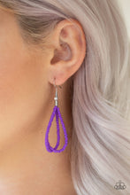 Load image into Gallery viewer, A Standing Ovation - Purple Braided Seed Bead Necklace
